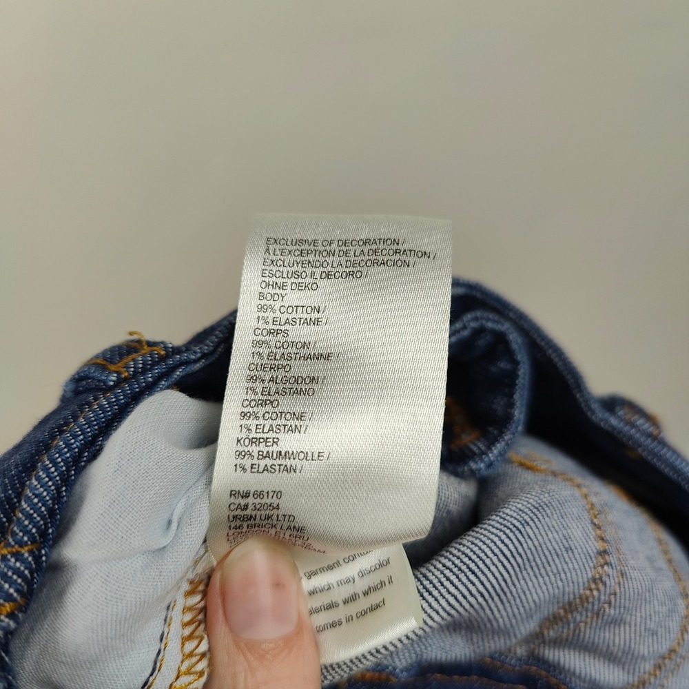 Anthropologie Pilcro Jeans Women 25 Blue High Rise‎ Straight Relaxed Trouser - Picture 13 of 14